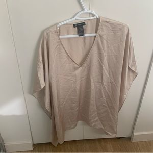 Satin cream top from INC
